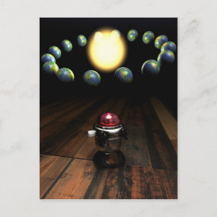 Die Roboter-Postkarte Postkarte