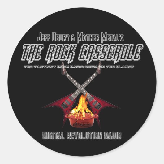 Die Rock Casserole 3" Glossy Stickers (Vorderseite)