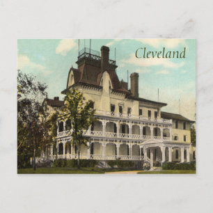 Die Rockefeller-Zuhause Vintage Postkarte