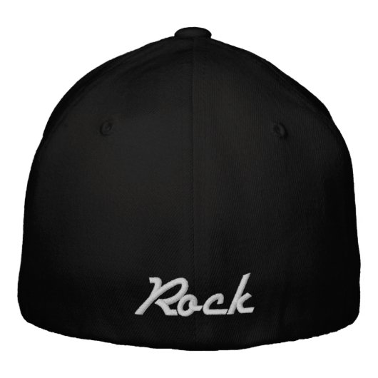 Die Rockmusik Bestickte Baseballkappe (Rückseite)