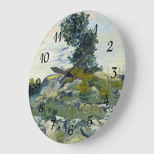Die Rocks Vincent van Gogh Große Wanduhr (Winkel)