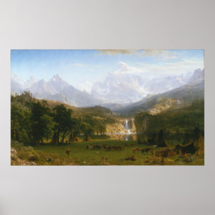 Die Rocky Mountains, die Lander-Spitze Poster