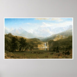 Die Rocky Mountains, Lander's Peak 1863 Poster