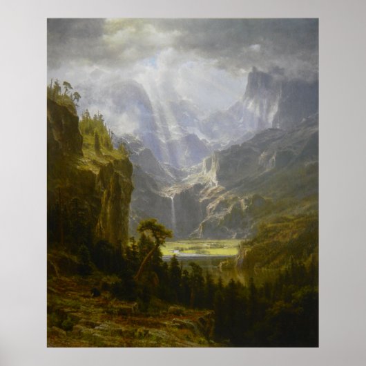 Die Rocky Mountains, Lander's Peak (1863) Poster (Vorne)