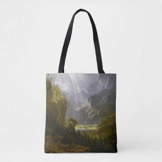 Die Rocky Mountains, Lander's Peak von Bierstadt Tasche (Vorderseite)
