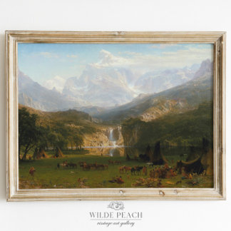 Die Rocky Mountains Landers Spitze Vintage Malerei Poster