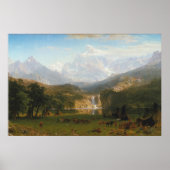 Die Rocky Mountains Landers Spitze Vintage Malerei Poster (Vorne)