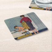 Die Röhre Rechteckiger Pappuntersetzer (angewinkelt)