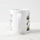 Die Roll-Baumaschine Lasse den Graph nach oben. Jumbo-Tasse (Rückseite)