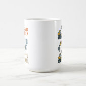 Die Roll-Baumaschine Lasse den Graph nach oben. Kaffeetasse (Mittel)