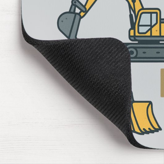 Die Roll-Baumaschine Lasse den Graph nach oben. Mousepad (Ecke)