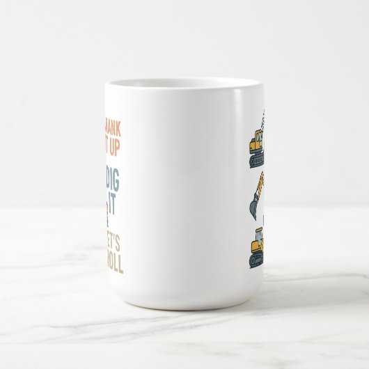 Die Roll-Baumaschine Lasse den Graph nach oben. Verwandlungstasse (Zentrum)