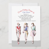 Die Rollbahn-Modeschau-Einladung Einladung (Vorderseite)