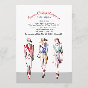 Die Rollbahn-Modeschau-Einladung Einladung