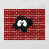 Die Rolle der Postkarte an der Wand (Vorderseite)