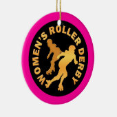 Die Rolle Derby der Frauen Keramik Ornament (Rechts)