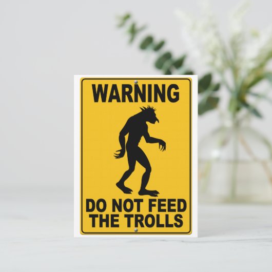 Die Rollen nicht Gefüttert Postkarte (Stehend Vorderseite)