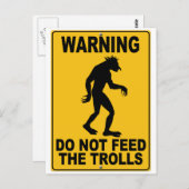 Die Rollen nicht Gefüttert Postkarte (Vorne/Hinten)