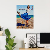 DIE ROLLERSCHUHLAUFERIN POSTER (Heimbüro)