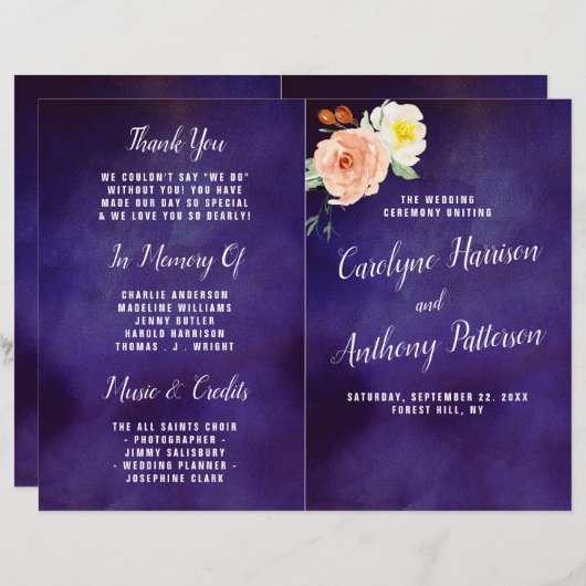 Die Romantik der blühenden Hochzeitskollektion (Vorne/Hinten)