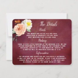 Die Romantik der blühenden Hochzeitskollektion Einladung