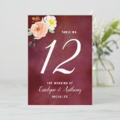 Die Romantik der blühenden Hochzeitskollektion Einladung (Stehend Vorderseite)