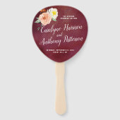 Die Romantik der blühenden Hochzeitskollektion Fächer (Vorderseite)