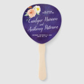 Die Romantik der blühenden Hochzeitskollektion Fächer (Vorderseite)