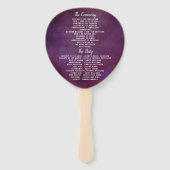 Die Romantik der blühenden Hochzeitskollektion Fächer (Rückseite)