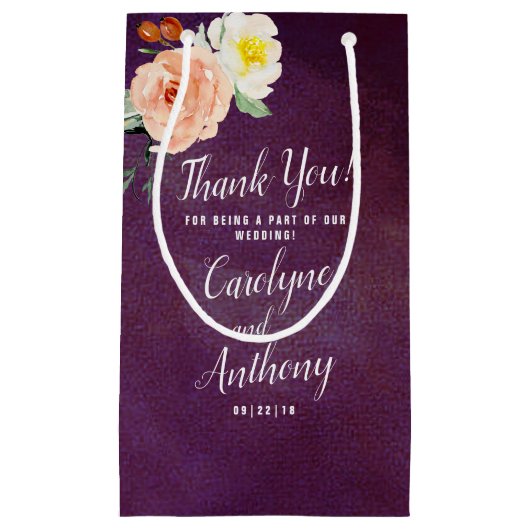 Die Romantik der blühenden Hochzeitskollektion Kleine Geschenktüte (Vorderseite)