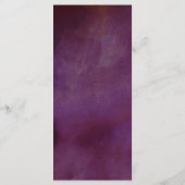 Die Romantik der blühenden Hochzeitskollektion Menükarte (Rückseite)