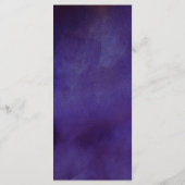 Die Romantik der blühenden Hochzeitskollektion Menükarte (Rückseite)