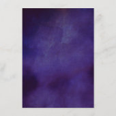 Die Romantik der blühenden Hochzeitskollektion Menükarte (Rückseite)