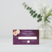 Die Romantik der blühenden Hochzeitskollektion Platzkarte (Stehend Vorderseite)