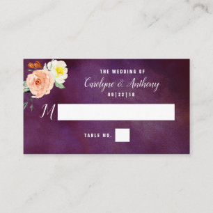 Die Romantik der blühenden Hochzeitskollektion Platzkarte