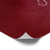 Die Romantik der blühenden Hochzeitskollektion Poster (Ecke)