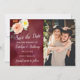 Die Romantik der blühenden Hochzeitskollektion Save The Date