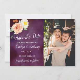 Die Romantik der blühenden Hochzeitskollektion Save The Date