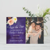 Die Romantik der blühenden Hochzeitskollektion Save The Date (Stehend Vorderseite)