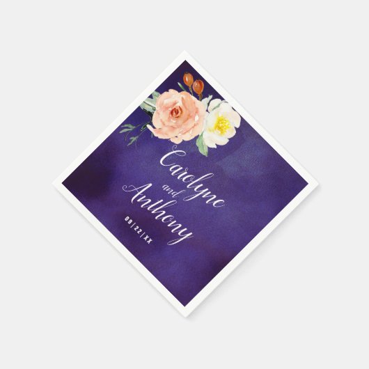 Die Romantik der blühenden Hochzeitskollektion Serviette (Ecke)