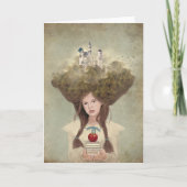 Die Romantik des Lesers mit Bücherkunst Karte (Vorderseite)