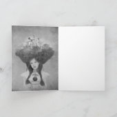 Die Romantik des Lesers mit Bücherkunst Karte (Innenseite)