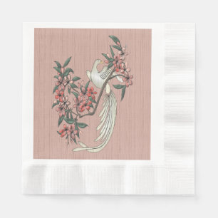 Die Romantik des Seidenpfirsichs Serviette