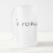 die romantisch mattglas bierglas (Vorderseite Links)