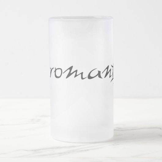 die romantisch mattglas bierglas (Mittel)