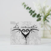 die romantisch postkarte (Stehend Vorderseite)