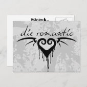 die romantisch postkarte (Vorne/Hinten)