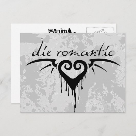 die romantisch postkarte (Vorne/Hinten)