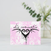 die romantisch postkarte (Stehend Vorderseite)