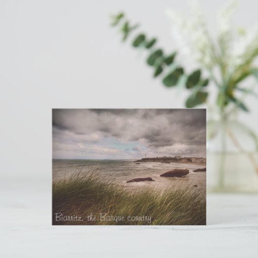 Die romantische Biarritz Postkarte (Stehend Vorderseite)